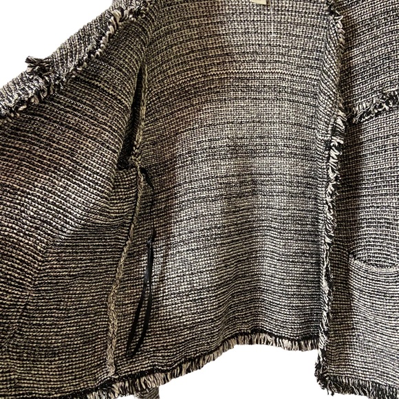 Chico’s Woven Soft Shell Open Front Blazer Shacket Chico’s 1 Medium 8 - Picture 7 of 12